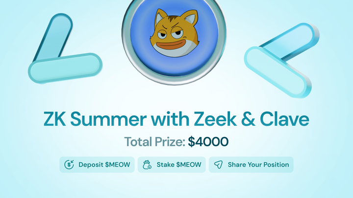 $MEOW Summer on Clave: 20% APR and $4,000 Rewards