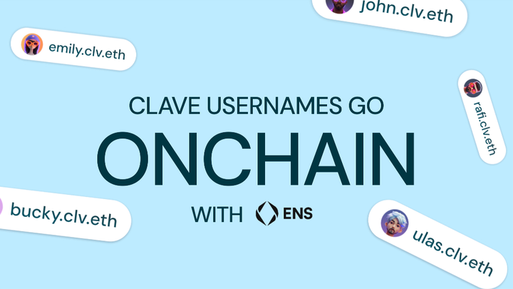 Introducing Onchain Clave Usernames with ENS